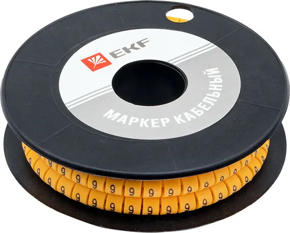 Изображение товара Маркер кабельный EKF PROxima plc-KM-2.5-9 (1000шт)
