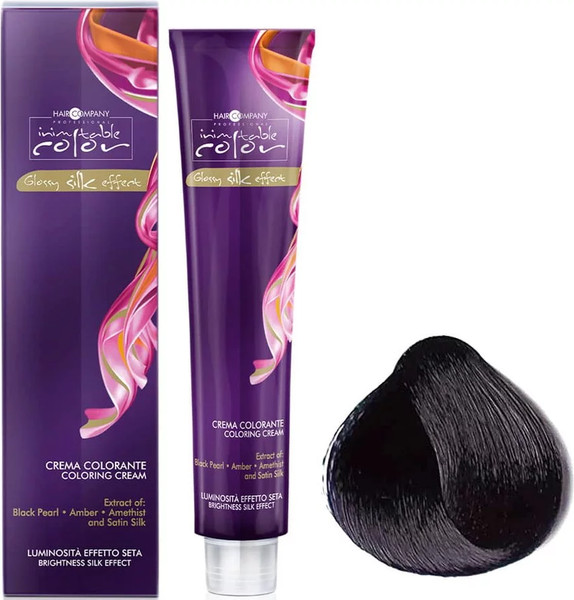 Изображение товара Крем-краска для волос Hair Company Inimitable Color Glossy silk effect тон 1.10 (100мл)