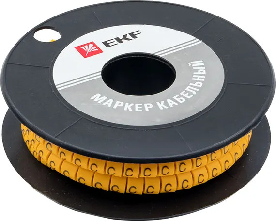 Изображение товара Маркер кабельный EKF PROxima plc-KM-6-C (350шт)