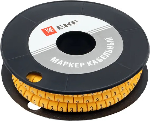 Изображение товара Маркер кабельный EKF PROxima plc-KM-6-3 (350шт)