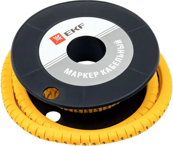 Изображение товара Маркер кабельный EKF PROxima plc-KM-6-3 (350шт)