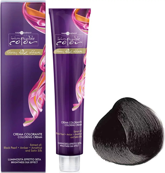 Изображение товара Крем-краска для волос Hair Company Inimitable Color Glossy silk effect тон 2 (100мл)