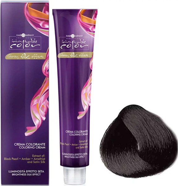 Изображение товара Крем-краска для волос Hair Company Inimitable Color Glossy silk effect тон 4 (100мл)