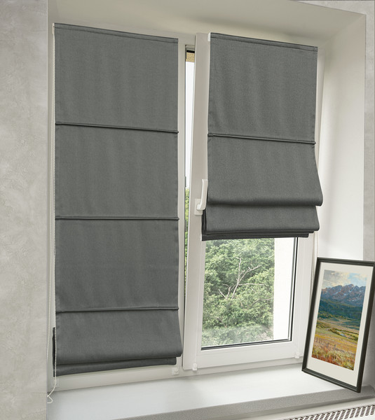 Изображение товара Римская штора Delfa Мини Cunda СШД-01М 553/278 (43x160, серый)