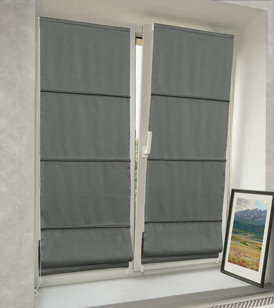 Изображение товара Римская штора Delfa Мини Cunda СШД-01М 553/278 (43x160, серый)