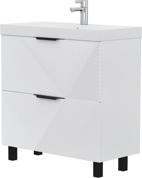 Изображение товара Тумба под умывальник Volna Geometry 80.2Y 9696 (белый)