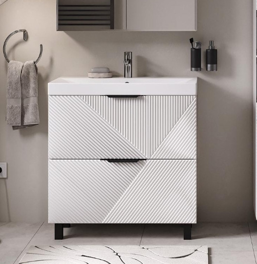 Изображение товара Тумба под умывальник Volna Geometry 80.2Y 9696 (белый)