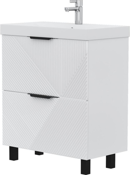 Изображение товара Тумба под умывальник Volna Geometry 70.2Y 9696 (белый)