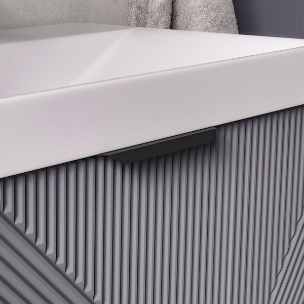 Изображение товара Тумба под умывальник Volna Geometry 70.2Y 9696 (графит)