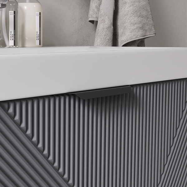 Изображение товара Тумба под умывальник Volna Geometry 80.2Y 9696 (графит)