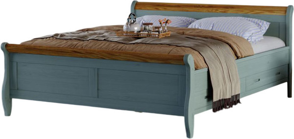 Изображение товара Двуспальная кровать Dipriz Мелания 180x200 / Д.83314.2 (pantone 5497/масло по дубу)