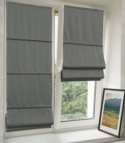 Изображение товара Римская штора Delfa Мини Cunda СШД-01М 553/278 (68x160, серый)