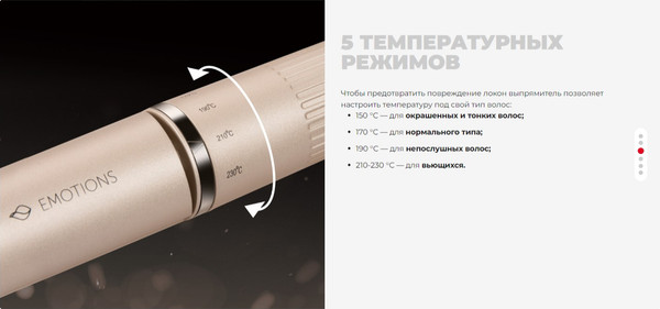 Изображение товара Выпрямитель для волос Redmond HS1724 (шампань)