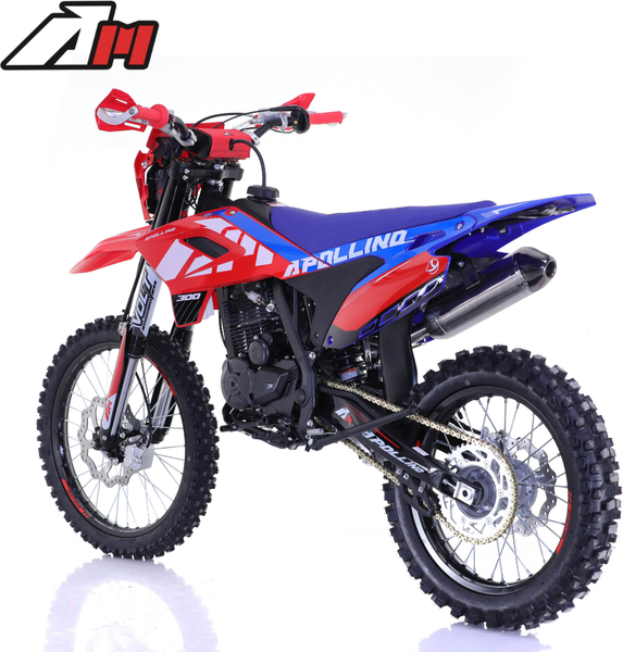 Изображение товара Мотоцикл Apollino Enduro AM 300 21/18 (красный/синий)