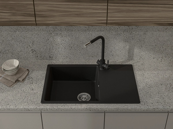 Изображение товара Мойка кухонная GranFest Urban 678L (черный)