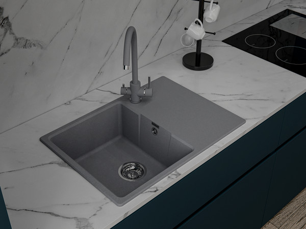 Изображение товара Мойка кухонная GranFest Urban 668L (темно-серый)