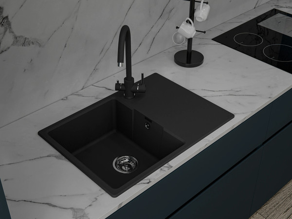 Изображение товара Мойка кухонная GranFest Urban 668L (черный)