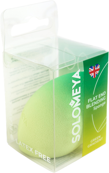 Изображение товара Спонж для макияжа Solomeya со срезом 06-999 (зеленый градиент)