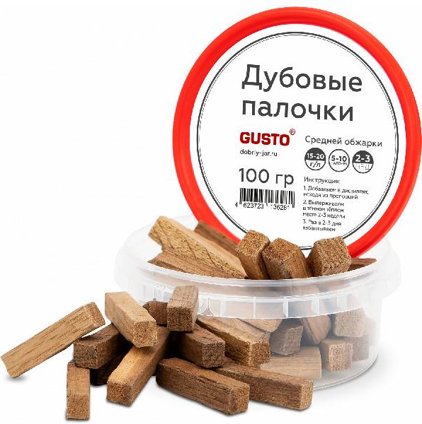 Изображение товара Щепа для настаивания Gusto Средний обжиг SSDPSO100 (100гр)