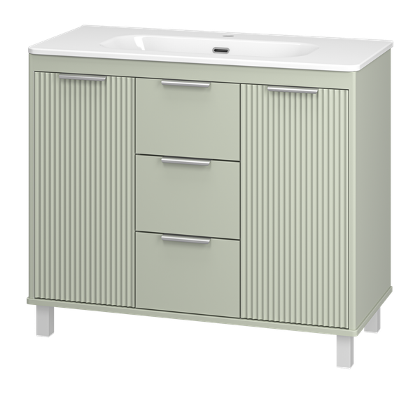 Изображение товара Тумба под умывальник Brevita Risacca Pistachio 100 / RIS-06100-0842Я (фисташковый)