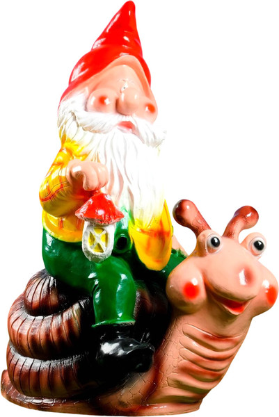 Изображение товара Фигурка для сада Хорошие сувениры Гном на улитке / 628320