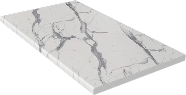 Изображение товара Кухонный гарнитур Интерлиния Мила Gloss 3.4-ПМ1 (кашемир/кашемир/белый гранит)