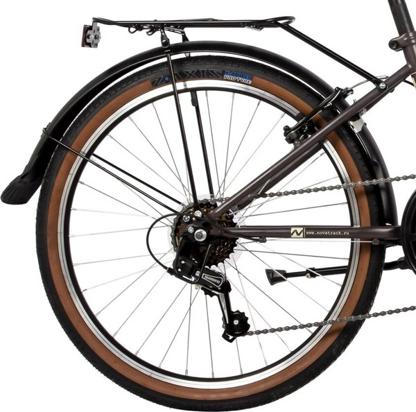 Изображение товара Велосипед Novatrack Aurora 24 / 24FAURORA6S.BN4 (коричневый, разобранный, в коробке)