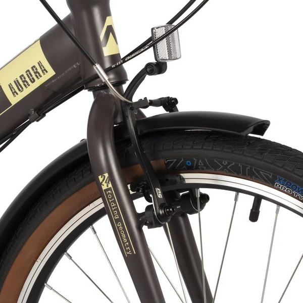 Изображение товара Велосипед Novatrack Aurora 24 / 24FAURORA6S.BN4 (коричневый, разобранный, в коробке)