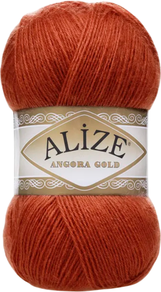 Изображение товара Пряжа для вязания Alize Angora Gold 20% шерсть, 80% акрил / 36 (550м, терракотовый)