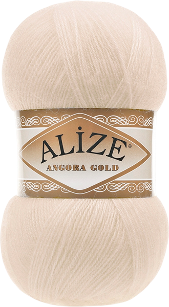 Изображение товара Пряжа для вязания Alize Angora Gold 20% шерсть, 80% акрил / 67 (550м, светло-бежевый)