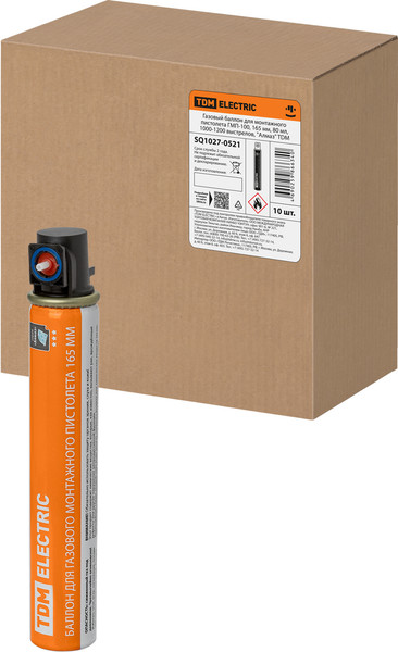 Изображение товара Газовый баллон для монтажного пистолета TDM ГМП-100 / SQ1027-0521