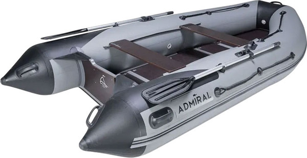 Изображение товара Надувная лодка Адмирал 340 SL (серый/черный)