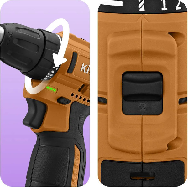 Изображение товара Аккумуляторная дрель-шуруповерт Kitfort КТ-6504