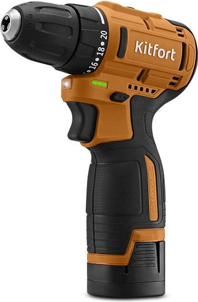 Изображение товара Аккумуляторная дрель-шуруповерт Kitfort КТ-6504