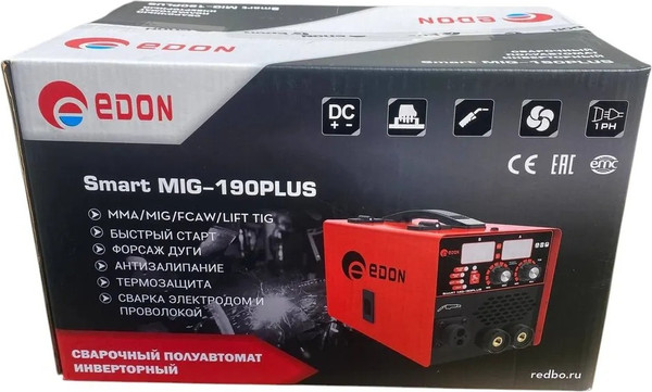 Изображение товара Полуавтомат сварочный Edon Smart MIG-190PLUS / 39983