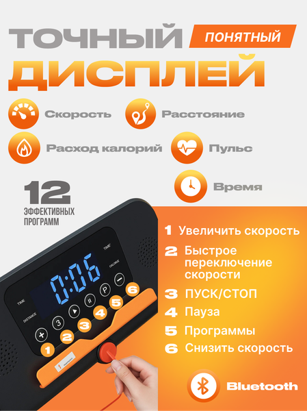 Изображение товара Электрическая беговая дорожка Sundays Fitness T-AF21A