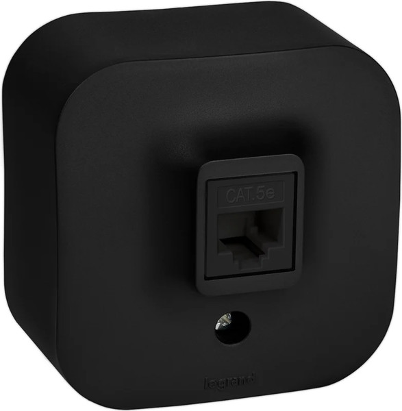 Изображение товара Розетка Legrand Quteo 782480 (черный матовый)