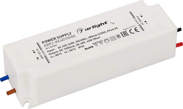Изображение товара Блок питания для светильника Arlight ARPJ-KE401050A 42W 1050mA / 021901