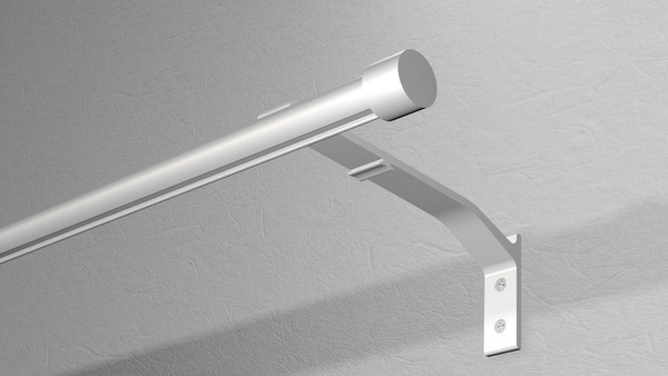 Изображение товара Карниз для штор Divades Евро D 19мм 1-рядный составной / 90212321 (белый, 3.2м)