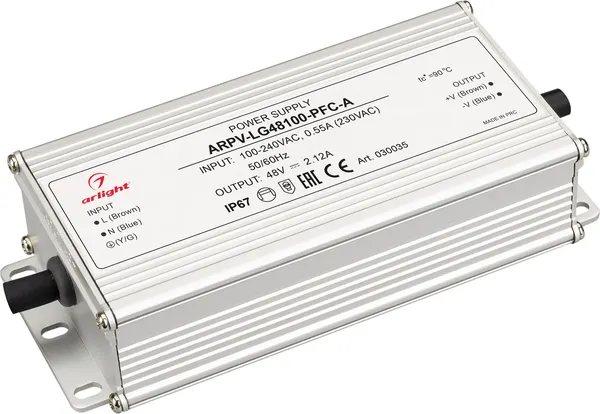 Блок питания для светильника Arlight ARPV-LG48100-PFC-A 48V 2.12A 100W / 030035 — фото 6