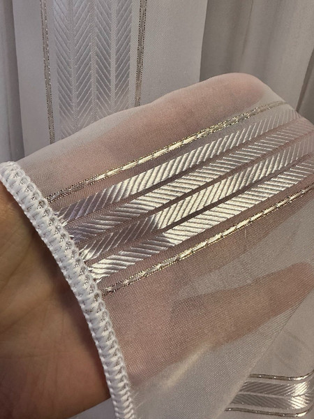 Изображение товара Гардина Ника Зварико 2-2250 500x250 (белый/золотой)