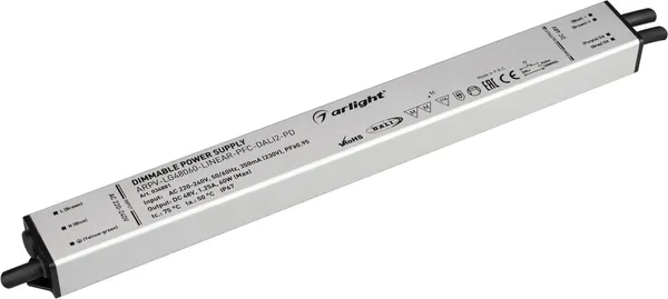 Блок питания для светильника Arlight ARPV-LG48060-LINEAR-PFC-DALI2-PD 48V 1.25A 60W / 034881 — фото 6