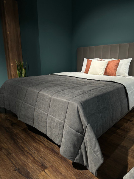 Изображение товара Покрывало Ника Зварико 7240240 (светло-серый/темно-серый)