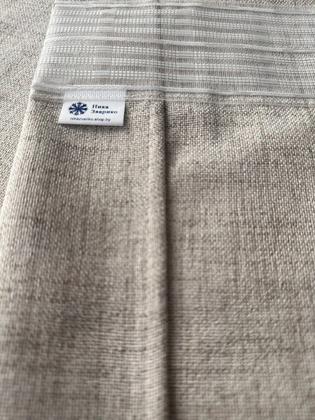 Изображение товара Гардина Ника Зварико 444175 300x175-25 (белый/светло-песочный)