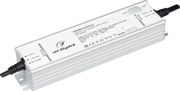 Блок питания для светильника Arlight ARPV-LG-24240-PFC-VCA 22-26V 10A 240W / 049618 — фото 6