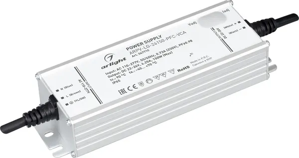 Блок питания для светильника Arlight ARPV-LG-24150-PFC-VCA 22-26V 6.25A 150W / 047710 — фото 6