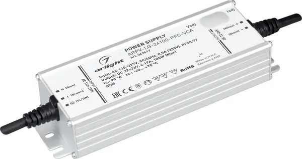 Блок питания для светильника Arlight ARPV-LG-24100-PFC-VCA 22-26V 4.17A 100W / 049617 — фото 6