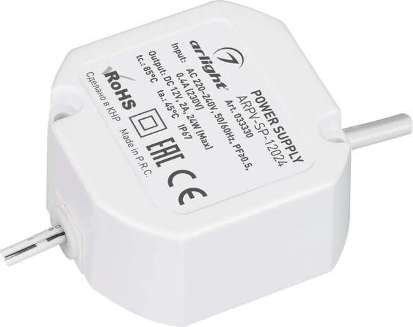 Изображение товара Блок питания для светильника Arlight ARPV-SP-12024 12V 2A 24W / 033330