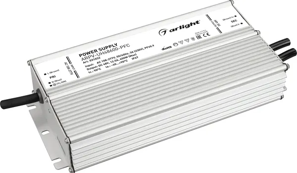 Блок питания для светильника Arlight ARPV-UH48600-PFC 48V 12.5A 600W / 031032 — фото 6
