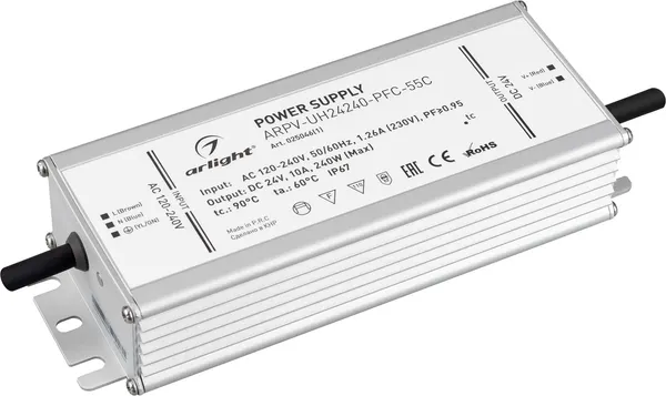 Блок питания для светильника Arlight ARPV-UH24240-PFC-55C 24V 10.0A 240W / 025046(1) — фото 6